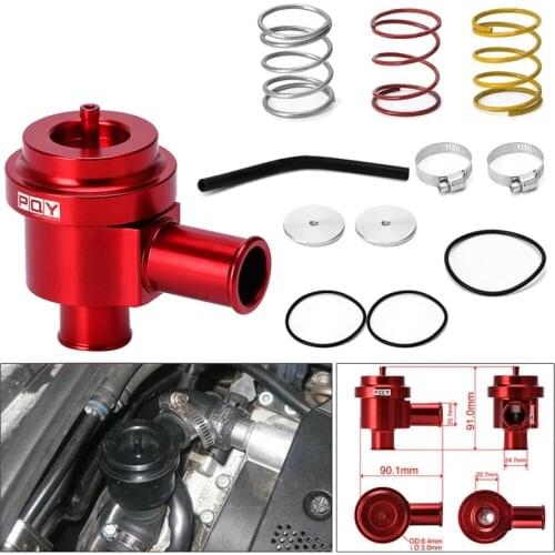 For Beetle Golf Jetta - 1.8T 2.7T 98-05 Aluminum Blow Off Valve Turbo BOV Diverter Valve Kit Red
