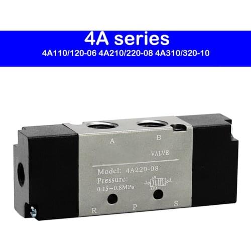 Two-Position Five-Way Air Control Reversing Valve 4A110/120-06 4A210/220-08 4A310/320-10