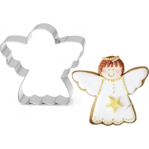 Cartoon Angel Cookie Mould Baking Fondant Cake Mould Stainless Steel Fruit Cutting Mould Stainless Steel Biscuit Cutter