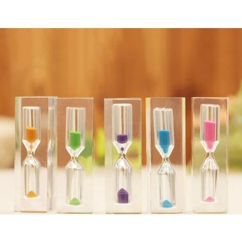 JX-LCLYL Sand Clock Sandglass Hourglass Timer Acrylic 3 Minutes for Tea Cafe Kitchen Cook