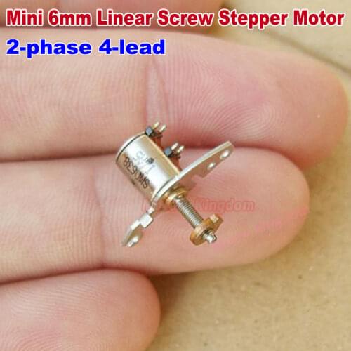 Tiny Precision Linear Screw Stepper Motor Micro Mini 6mm DC 5V 2-Phase 4-Wire Stepping Motor Slider Nut for Digital Carmera