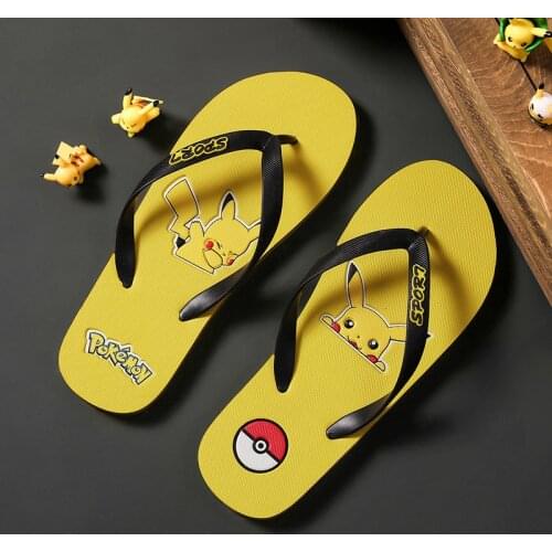 Hot Cartoon Flip Flops Men Slippers Yellow Beach Outdoor Indoor Summer Slides Men Shoes Designer Mens Flip-flops chanclas hombre