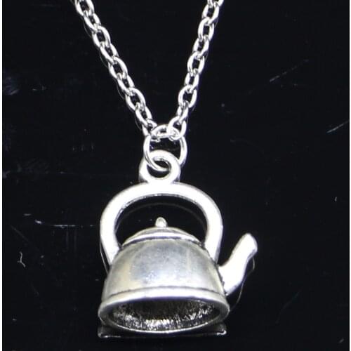 New Fashion Necklace 20x17x10mm teapot kettle Pendants Short Long Women Men Colar Gift Jewelry Choker