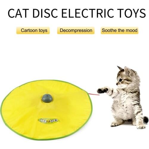 New Creative Electric Pet Funny Cat Tray Training Toy CatInteractive Puzzle Game Cat Toy 4 Speed Settings Electric Pet Supplies