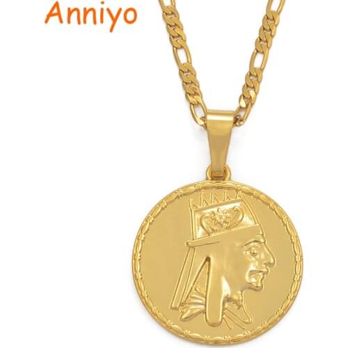 Great Armenian king Tigran Pendant Necklaces for Women Men Gold Color Tigranus II Magnus Jewelry #100306