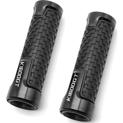 7/8" Motorcycle CNC Rubber Handlebar Hand Grips Bar End Gel Grip FOR BMW K1600GT K1600GTL 2011 2012 2013 2014 2015 2016 2017