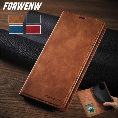 Luxury Magnetic Skin Leather Case For iPhone 12 Mini 12Pro 12 Pro Max 11 Pro Max Matte Flip Wallet Card Holder Stand Phone Cover