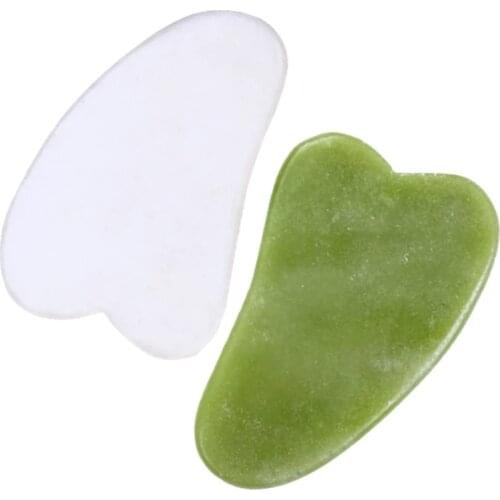 Natural Jade Gua sha Stone Board Massage Guasha Plate Jade Face Massager Scrapers Tools For Face Neck Back Body