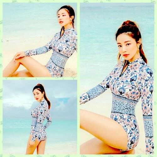 2020 Only For You Famale Sexy Tight-Fitting Fresh Splicing Island Wind Floral Exotic Style Package Hip Triangle Swim Trunks