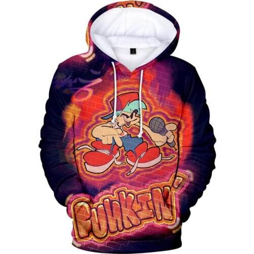 Game Friday Night Funkin Hoodie 3D Sweatshirt Long Sleeve Women Mens Tracksuit Harajuku Streetwear 2021 Video Game Clothes