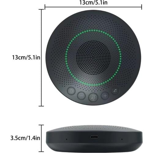 USB Audio Pickup Desktop Computer Conference Omnidirectional Bluetooth-compatible 360Â° Microphone Mic Speakerphone