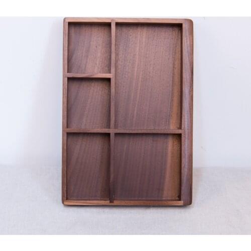 Japanese Black Walnut Storage Box Desktop Finishing Box Stationery Storage Tray