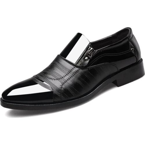 YMNWMNTMN Men's Patent Leather Shoes
