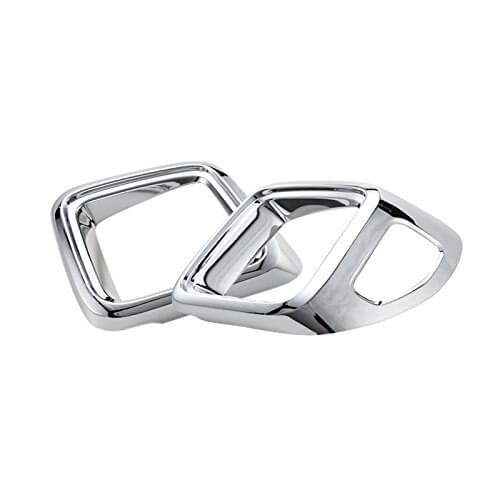 Rear Tail Light Lamp Cover Trim Frame ABS 2pcs For Jeep Renegade 2015 2016 2017 (Chrome)