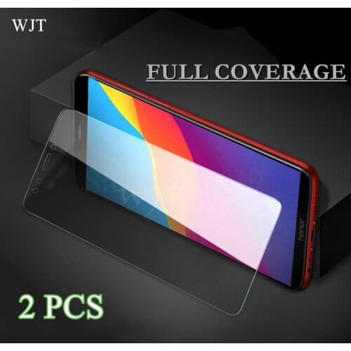 2pcs Tempered Glass For Huawei Honor 7C Pro Y7 prime 2018 Nova 2 lite 5.99"inch Screen Protector on Y6 pro 2018 AUM-L41 5.7"inch