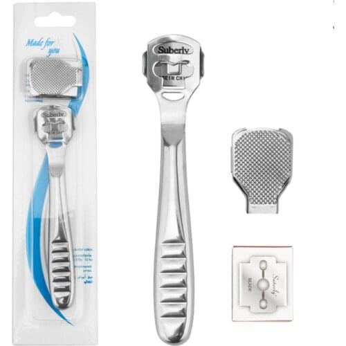 Hand Foot File Care Corn Cuticle Remover Shaver Blade Smooth Feet Pedicure Callus Skin Remover Care Tool 10Pcs Shaving Blades