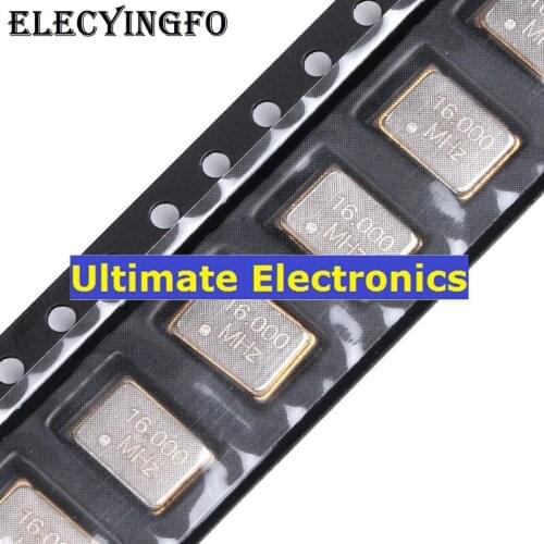 10pcs SMD Active Crystal 7050 16.000MHz 16mhz 25PPM 3.3V 5*7mm 4feet 5070 Resonator