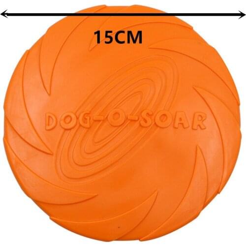 2020 Pet UFO Toys New Small Medium Large Dog Flying Discs Trainning Interactive Toy Puppy Rubber Fetch Flying Disc 15cm