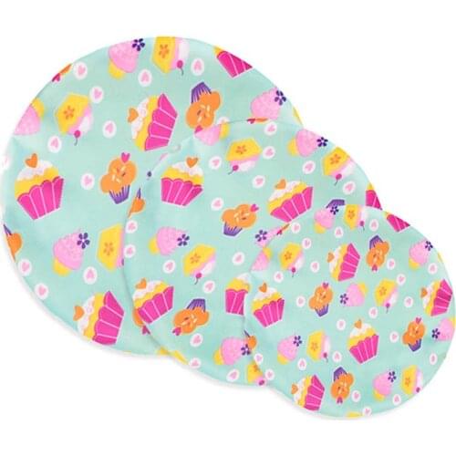 3Pcs Food Bowl Cover Universal Cloth Lids For Cookware Bowl Pot Reusable Bowl Lid Stretch Lids Kitchen Accessories