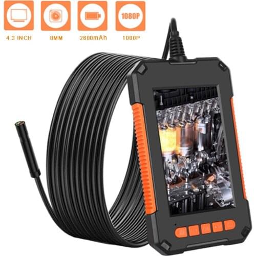 4.3'' Screen Borescope Inspection Cam 1080P Borescope Car Inspection Camera Accessories Portable Industrial Endoscope Camera