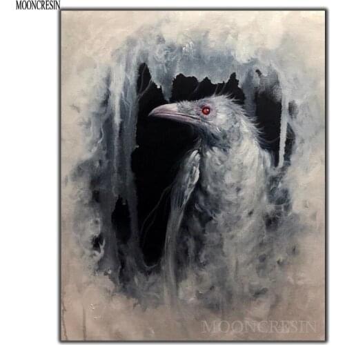 5D Diy Diamond Painting Cross Stitch Cave Crow Needlework 3D Diamond Embroidery Full Round Mosaic Decoration Resin Stickers Kits