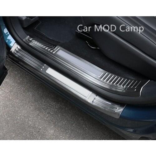 For Peugeot 5008 5008 GT 2017 2018 2019 Stainless Steel Inner&Outer Door Sill Scuff Threshold Plate Cover Trim 8pcs Car Styling