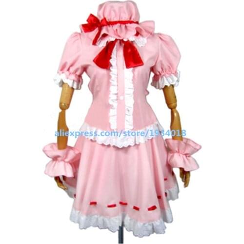 Anime Touhou Project Remilia Scarlet dress Cosplay Costume customized any size free shipping