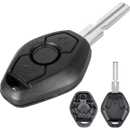 Car Key Fob Case Shell Replacement Remote Cover with HU58 Blade Car Key Accessories Fit for BMW 1 3 5 6 7 Series X3 X5 Z3 Z4