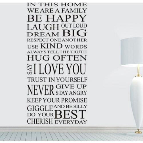 Be Happy Laugh Out Loud Long Sentence Text Wall Decals Motivation Wall Sticker Removable Art Home Decor Living Room Decoration