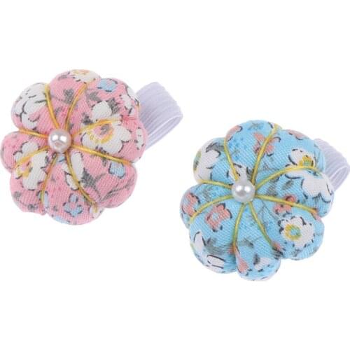 Sewing Pins Accessories Pumpkin Ball Shaped Needle Pin Cushion Pincushion Wrist Strap Stitch Needlework Mat DIY Craft Supplies