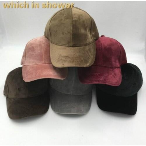 Which in shower thicken warm hat for women men adjustable velvet winter baseball cap hip hop blank fashion female cap 6 colors