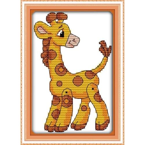 Colorful animal (5) cross stitch kit 14ct 11ct count print canvas stitches embroidery DIY handmade needlework plus