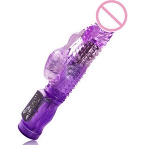 Rabbit vibrator Dildo Waterproof 360 Rotating G-spot Massage Vibrate Sex toys for women 2 colors Drop shipping