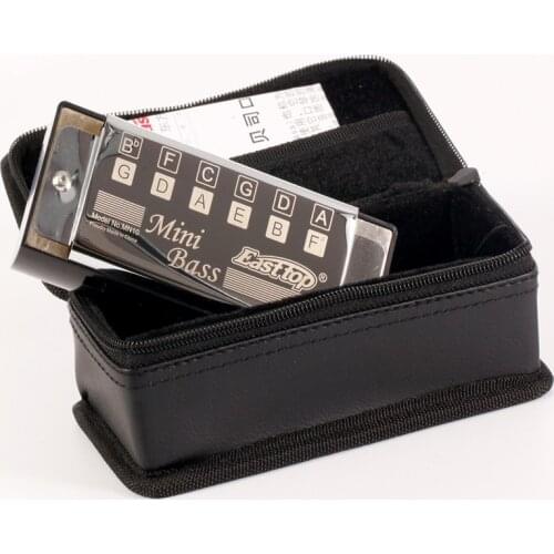 T1-1Easttop Mini Bass Harmonica Harp Silver Pocket bass Armonica Professional Music Instruments Mouth Ogan Upscale Mini armonica