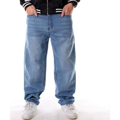 2021 new casual large size jeans men plus fertilizer to increase the individuality fashion Hip-hop jeans Loose size