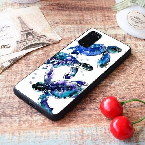 For Samsung Galaxy Three Sea Turtles Soft TPU border Samsung Galaxy Case