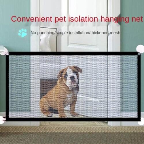 Pet dog fence nylon portable foldable dog isolation net cat and dog safety protection non perforated fence