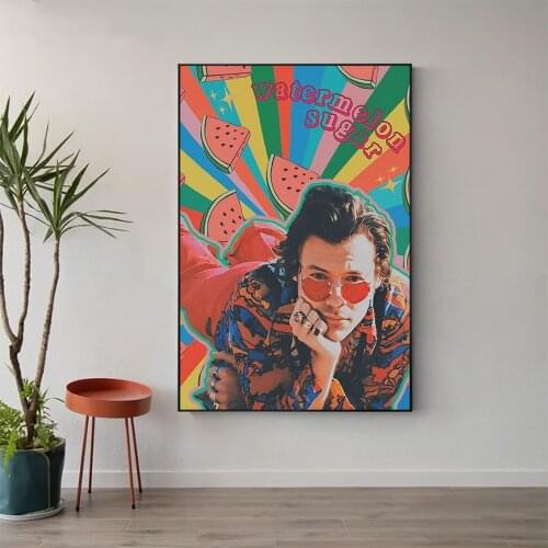 W572 Silk Fabric Poster Wall Art Decor WATERMELON SUGAR Classic Movie Trend Fashion Decoration Bright Gift