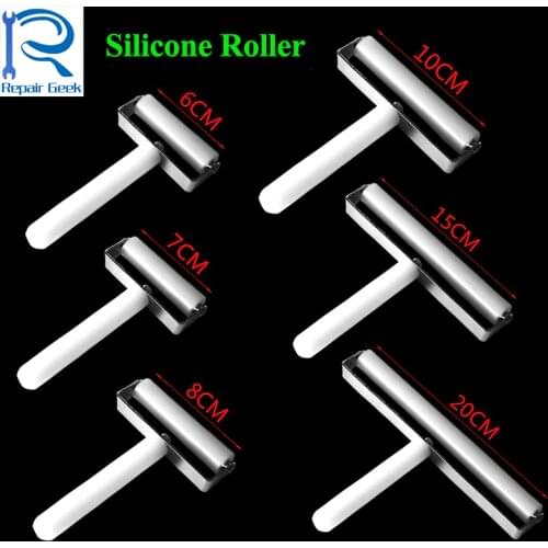 6 7 8 10 15 20cm High Quality Anti-static Silicone Roller For iPhone Samsung Phone LCD Screen Film Refurbish Repair Tool