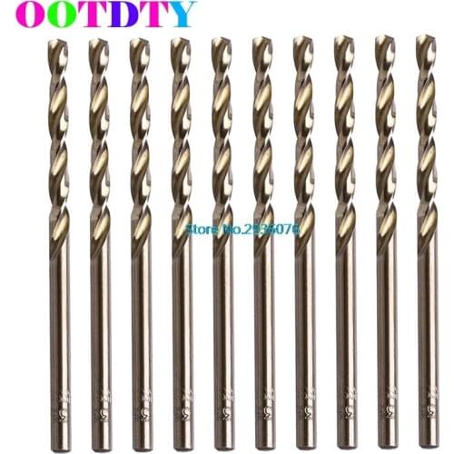 10Pcs/lot 3.5mm M35 Triangle Shank HSS-Co Cobalt Twist Drill Spiral Drill Bit APR3_10