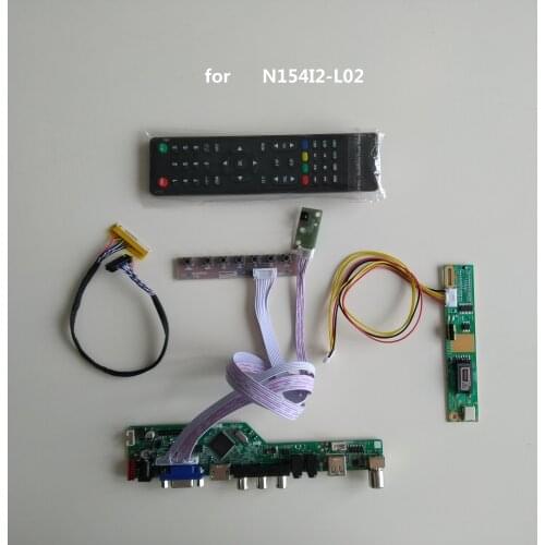TV LCD LED RF VGA AV USB HDMI-compatible LCD Mother Controller Board card kit DIY For N154I2-L02 1280*800 17.1" Panel Screen