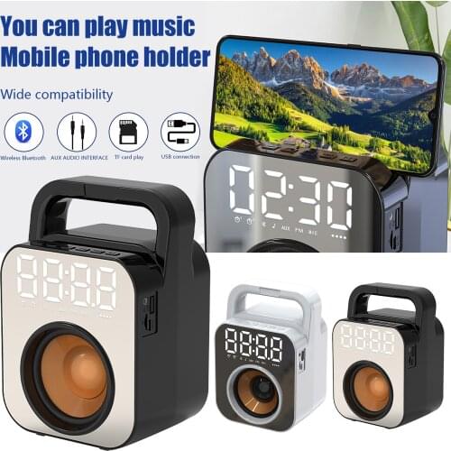Tf Card Usb Speakers Subwoofer Sound Bar Radio Portable Card Voice Broadcast Super Long Standby Wireless Bluetooth Speaker