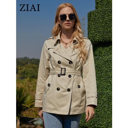 Women's Short Trench Coats Ziai China