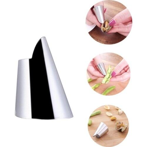 1pc Fruit Peel Finger Protector Kitchen Pick Vegetables Gadgets Stripping Beans Garlic Peeler Beans Peeling Nail Protector