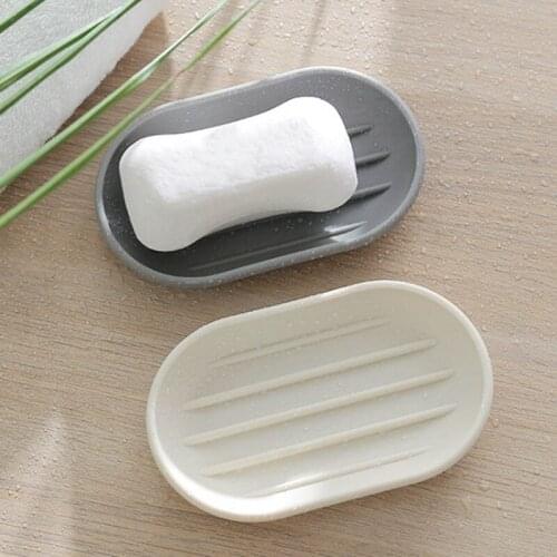1Pcs Draining Holder Portable Soap Dish Plastic Soap Container Simple Style Soap Box Bathroom Accessories