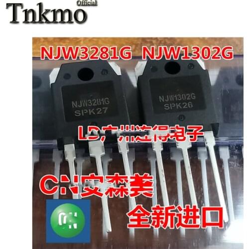 10Pairs NJW1302G NJW1302 + NJW3281G NJW3281 TO-3P 15A 250V 150W NPN PNP Silicon Power Transistor free delivery