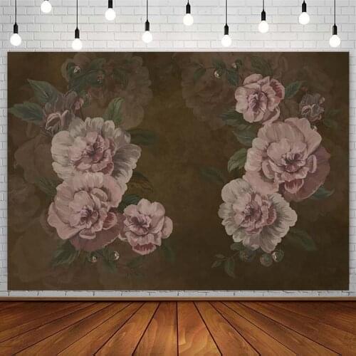 Avezano Floral Backdrops Flowers Green Leaf Newborn Pregnant Woman Portrait Retro Photography Backgrounds Photo Studio Photozone