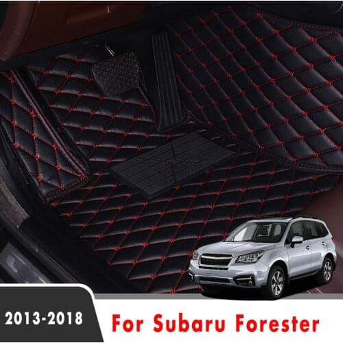 Car Floor Mats Interior Styling Carpets For Subaru Forester SJ 2018 2017 2016 2015 2014 2013 Auto Accessories Rugs Custom Parts