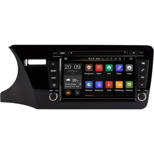4GB Android 9.0 WIFI DVD Multimedia Player GPS Navigation Octa Core Car Radio Stereo For Honda City Left Hand Driving 2014-2019