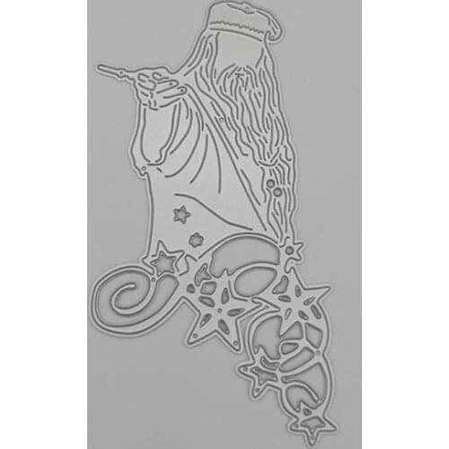 White bearded man Metal cutting dies Cut DIY Scrapbooking Paper Craft Embossing Knife Mould Blade Punch Die Cut Stencils